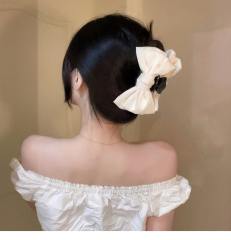 Elegant stereo bow large size hair claw clips 15cm