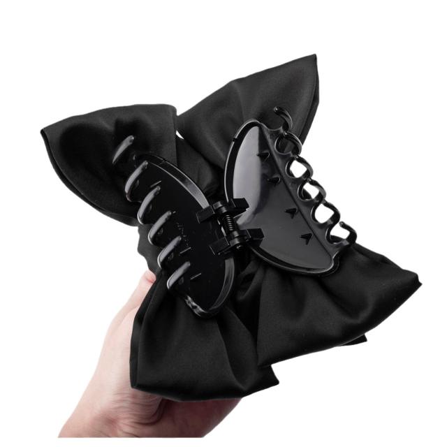 Elegant stereo bow large size hair claw clips 15cm
