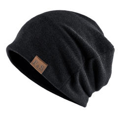 Thin thick warm winter beanie cap for men women