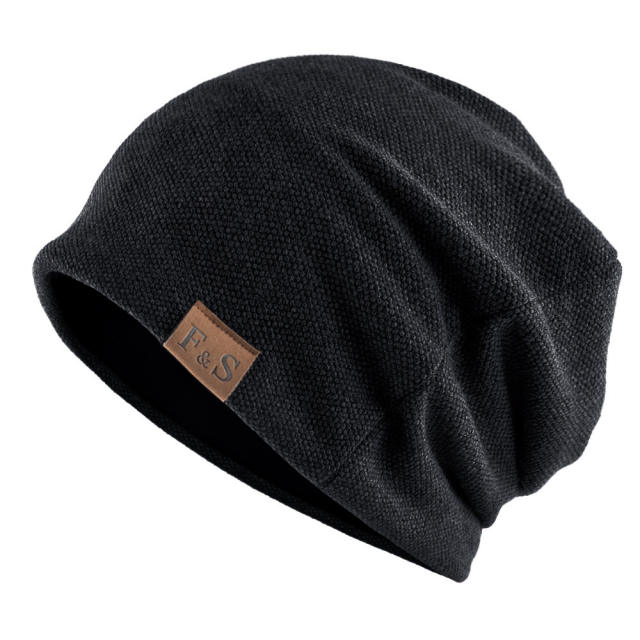 Thin thick warm winter beanie cap for men women