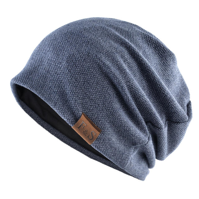 Thin thick warm winter beanie cap for men women