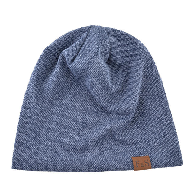 Thin thick warm winter beanie cap for men women