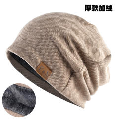 Thin thick warm winter beanie cap for men women