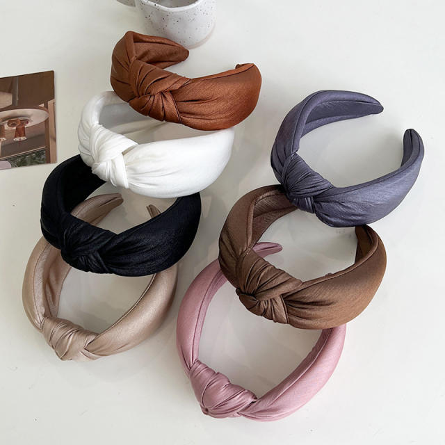 Winter autumn design knotted headband padded headband for women