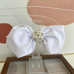 Korean fashion sweet bow diamond stereo french barrette hair clips