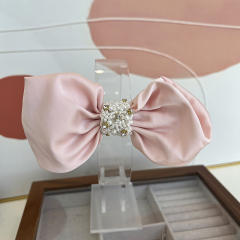 Korean fashion sweet bow diamond stereo french barrette hair clips