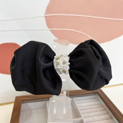 Korean fashion sweet bow diamond stereo french barrette hair clips