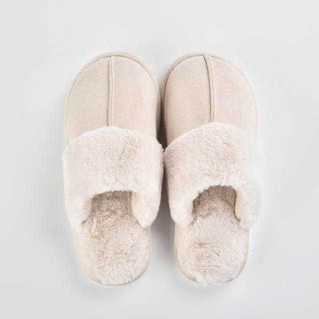 Winter design hot sale fluffy Closed toe non-slip slippers for men women