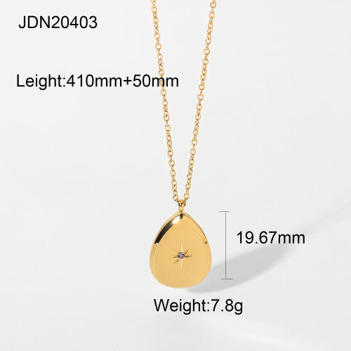 Dainty star moon geometric pendant stainless steel necklace collection