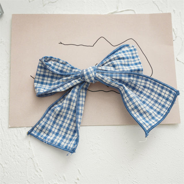 Colorful palid sweet bow french barrette hair clips