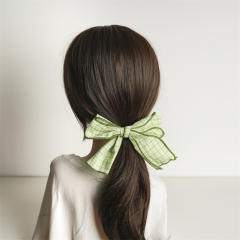Colorful palid sweet bow french barrette hair clips