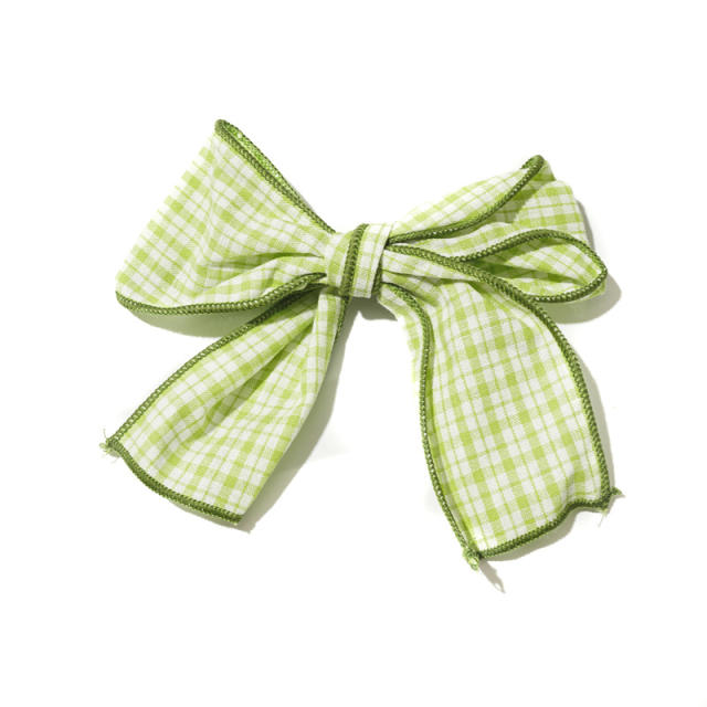 Colorful palid sweet bow french barrette hair clips