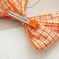 Colorful palid sweet bow french barrette hair clips