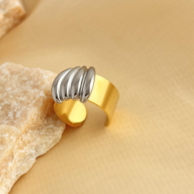 18KG mix color chunky stainless steel finger rings
