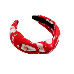Snowmane santa claus knotted headband christmas headband
