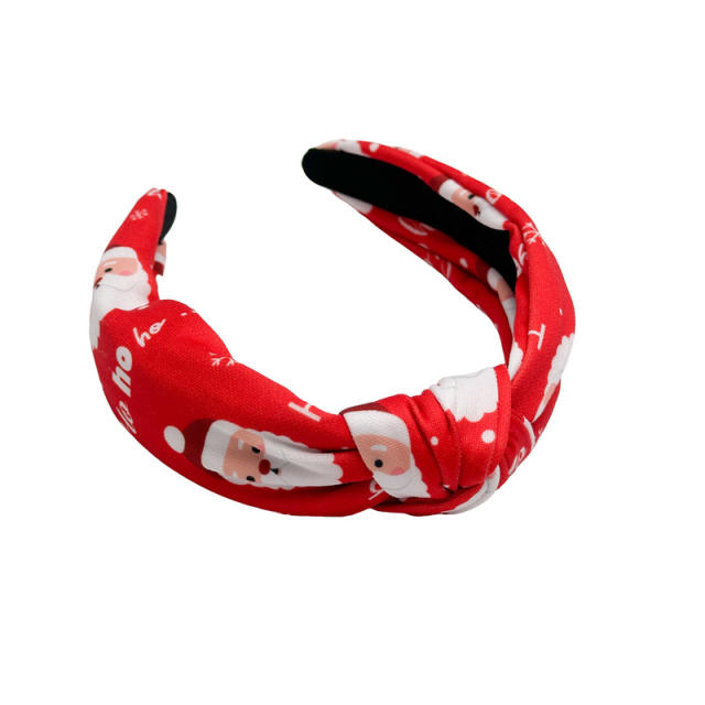 Snowmane santa claus knotted headband christmas headband