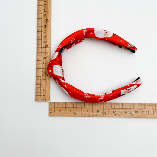 Snowmane santa claus knotted headband christmas headband
