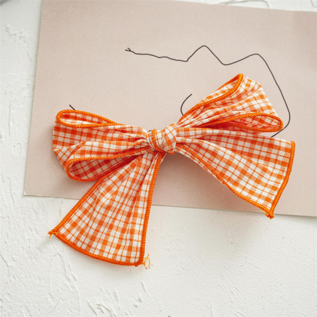 Colorful palid sweet bow french barrette hair clips