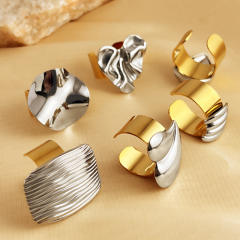 18KG mix color chunky stainless steel finger rings