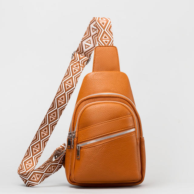 Good quality PU leather sling bag