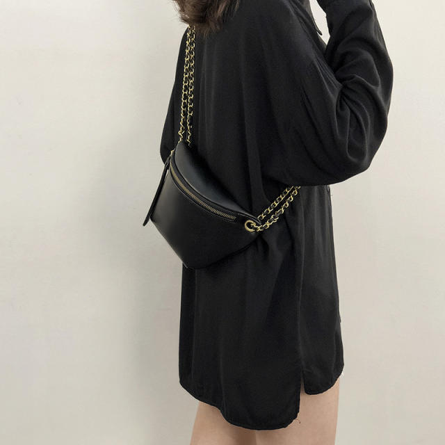 Elegant good quality PU leather funny pack waist bag