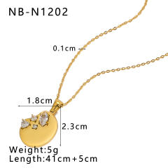 Dainty rose flower evil eye pendant stainless steel necklace collection