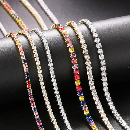 3mm/4mm Delicate tennis necklace diamond necklace