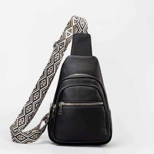 Good quality PU leather sling bag