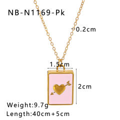 Sweet color enamel moon star love book pendant stainless steel necklace locket necklace