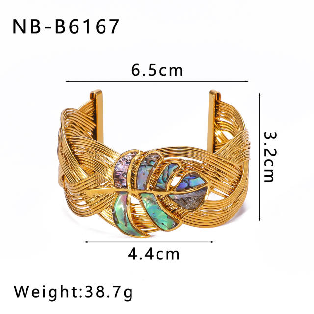 18KG wide design stainless steel cuff bangle chunky bangle