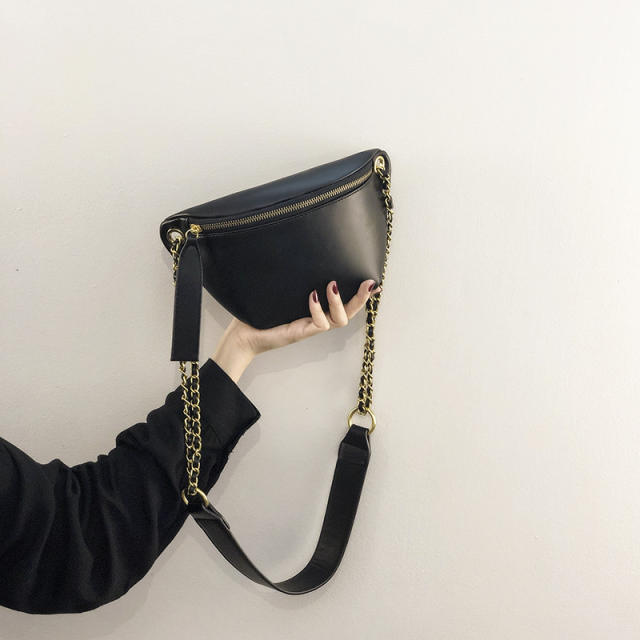 Elegant good quality PU leather funny pack waist bag