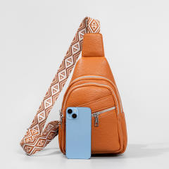 Good quality PU leather sling bag