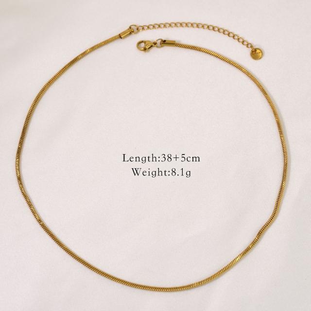 14KG oceean series dolphin shell stainless steel dainty natural stone necklace collection
