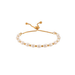 18KG waterpearl stainless steel bead bracelet