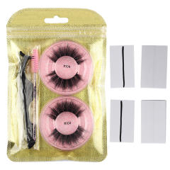 2pair 3D Imitation mink false eyelashes set with tool
