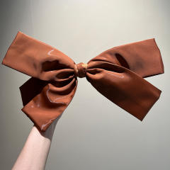 Oversized bow fashion show model same design french barrette hair clips