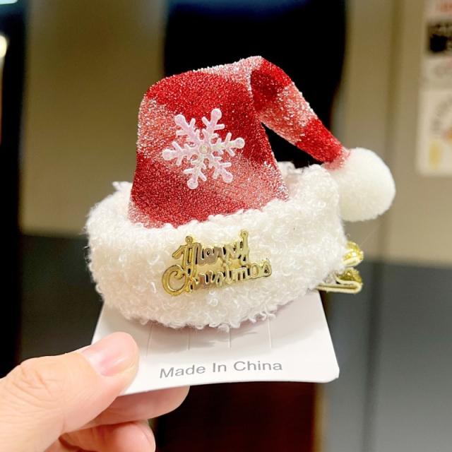 2024 sweet christmas decoration hair clips for adult kids