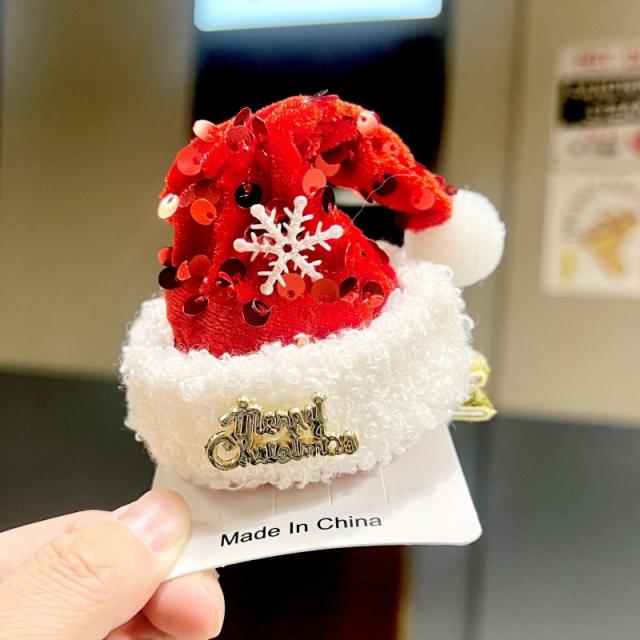 2024 sweet christmas decoration hair clips for adult kids