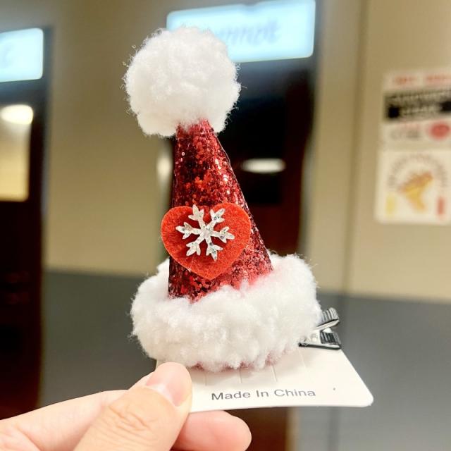 2024 sweet christmas decoration hair clips for adult kids