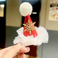 2024 sweet christmas decoration hair clips for adult kids