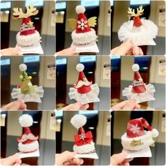 2024 sweet christmas decoration hair clips for adult kids