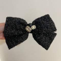 Elegant winter sweet bow french barrette hair clips