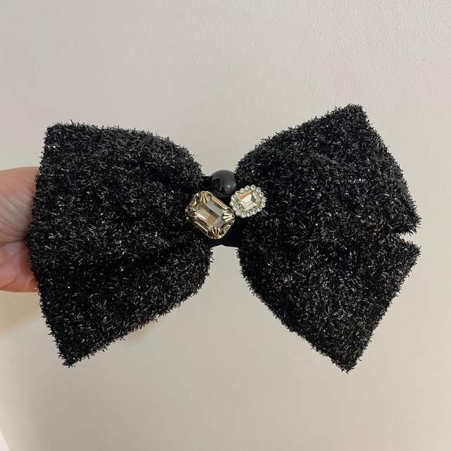 Elegant winter sweet bow french barrette hair clips