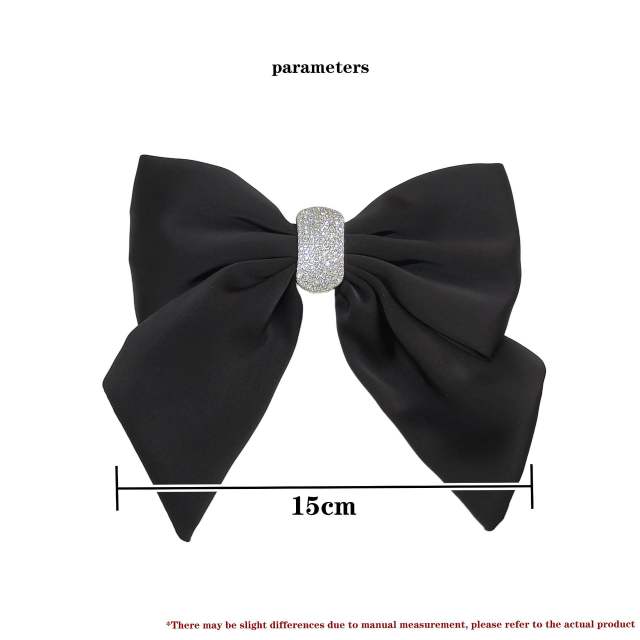Elegant stain bow french barrette hair clips