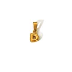 18KG mini bubble letter stainless steel charm