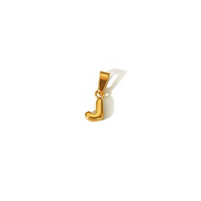 18KG mini bubble letter stainless steel charm