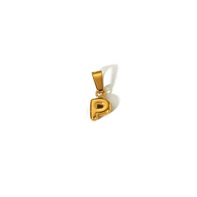 18KG mini bubble letter stainless steel charm