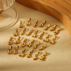 18KG mini bubble letter stainless steel charm