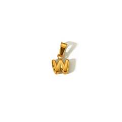 18KG mini bubble letter stainless steel charm