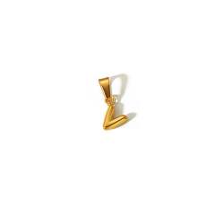 18KG mini bubble letter stainless steel charm